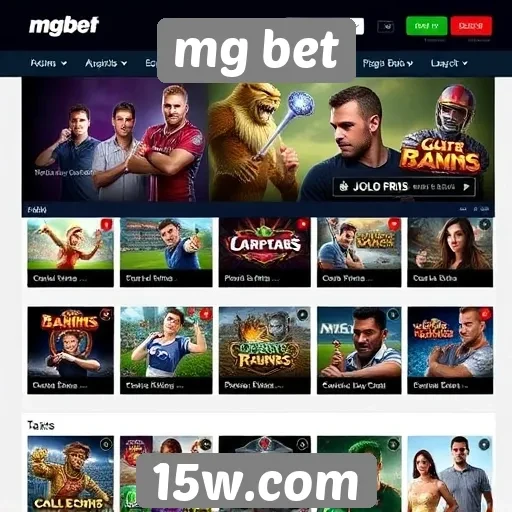 Variedade de jogos e apostas oferecidas pelo mg bet